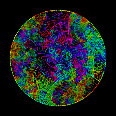 neon city   julien leonard dots art