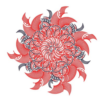 orange sanguine   julien leonard dots art