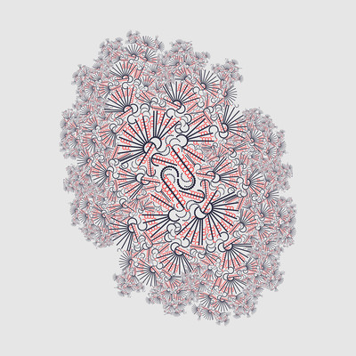 protein vessel   julien leonard dots art