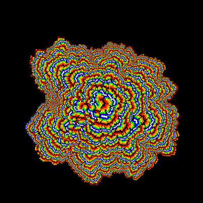 python lichen   julien leonard dots art