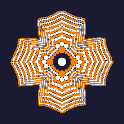 quadriflower   julien leonard dots art