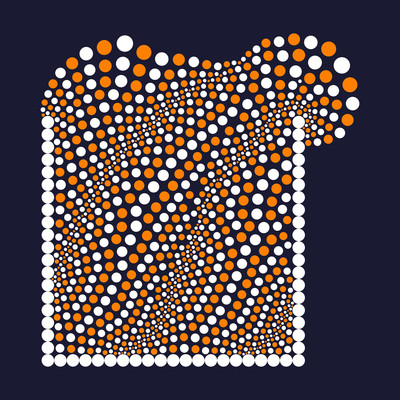 quantum tide   julien leonard dots art