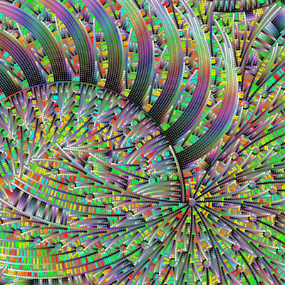 quetzalcoatl   julien leonard dots art