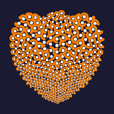 radioactive strawberry   julien leonard dots art