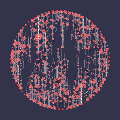 rainy forest   julien leonard dots art