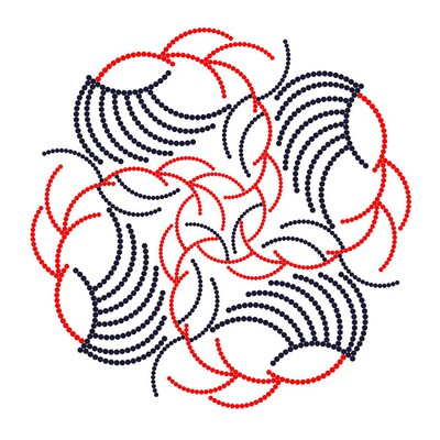 red branches   julien leonard dots art