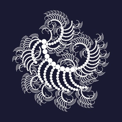 sea horse   julien leonard dots art