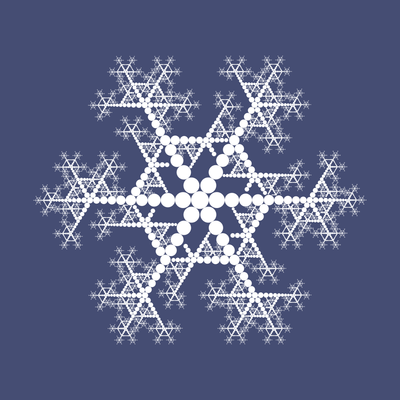 snowstar   julien leonard dots art