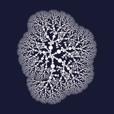 snowy pearl   julien leonard dots art
