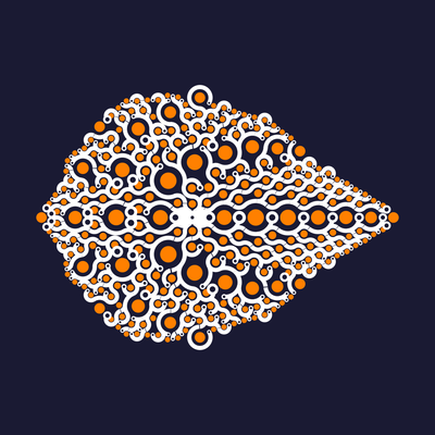 spaceship force   julien leonard dots art