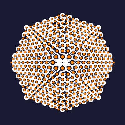 star root   julien leonard dots art