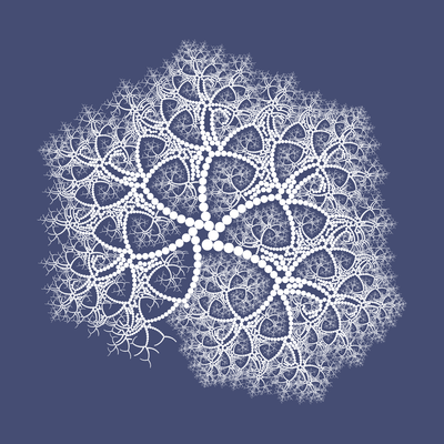 stellar trees   julien leonard dots art