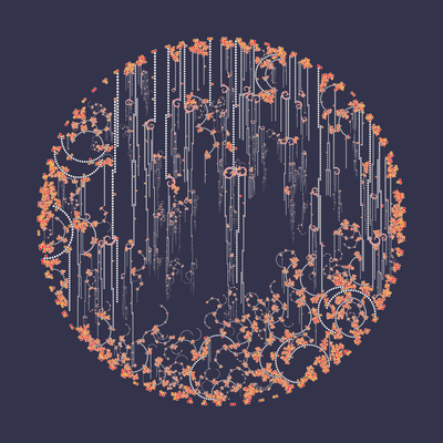 stream waterfall   julien leonard dots art