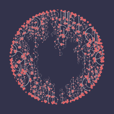 suspended garden   julien leonard dots art
