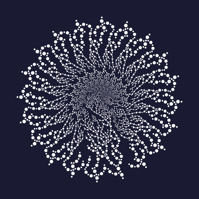 symbiotic network   julien leonard dots art