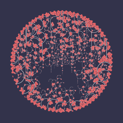 the closed garden   julien leonard dots art
