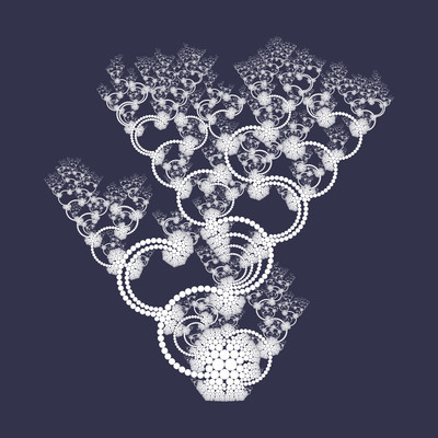 the luminescent tree   julien leonard dots art