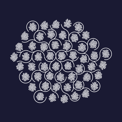 the magical garden   julien leonard dots art