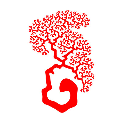 the tree on the rock   julien leonard dots art