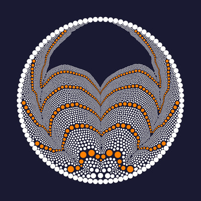 tiger crab   julien leonard dots art