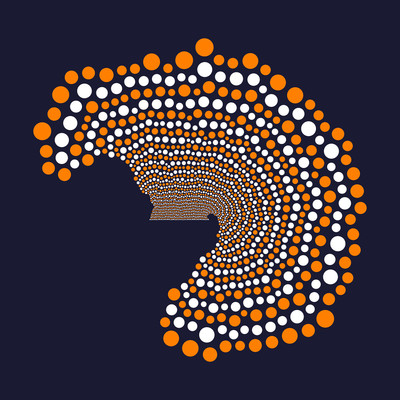 tree mushroom   julien leonard dots art