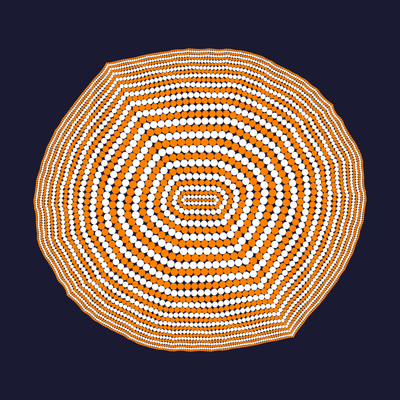 tree rings   julien leonard dots art