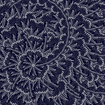 tribal comet   julien leonard dots art