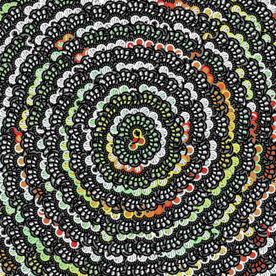 weaving beads waves   julien leonard dots art