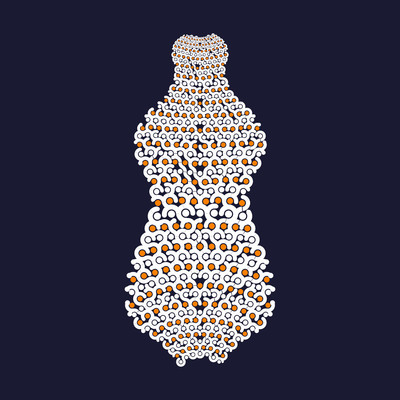 whooly bottle   julien leonard dots art
